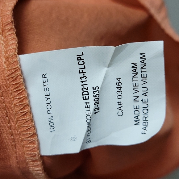 Ricki's women's sleevless orange dress shirt - Picture 4 of 8